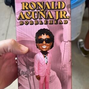 Ronald Acuna Jr Bobblehead Rome Emperors Giveaway 6/22/24 SGA All Star Red Carp